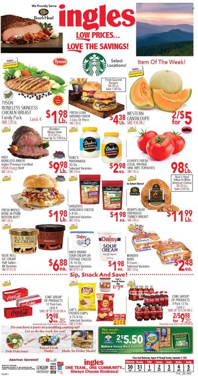Ingles (GA, NC, SC, TN) Weekly Ad Flyer Specials August 30 to September 5, 2023
