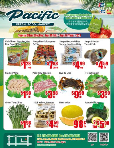 Pacific Fresh Food Market (North York) Flyer September 1 to 7