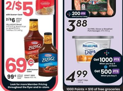 Sobeys Ontario: Kraft BBQ Sauce 69 Cents with Scene+ Card This Week