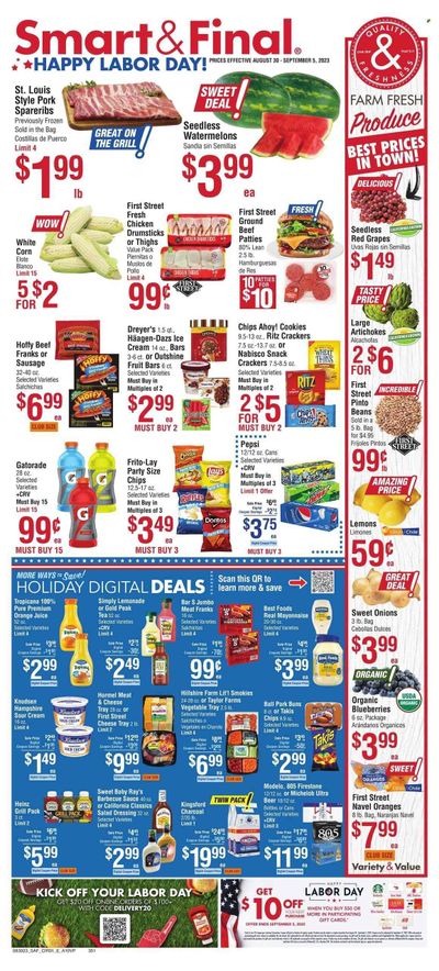 Smart & Final (CA) Weekly Ad Flyer Specials August 30 to September 5, 2023