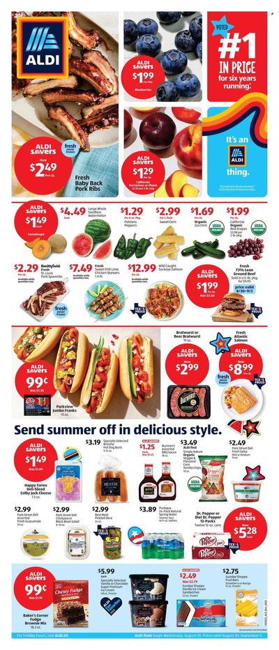 ALDI (TX) Weekly Ad Flyer Specials August 30 to September 5, 2023