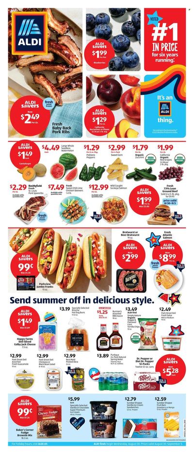 ALDI (TX) Weekly Ad Flyer Specials August 30 to September 5, 2023