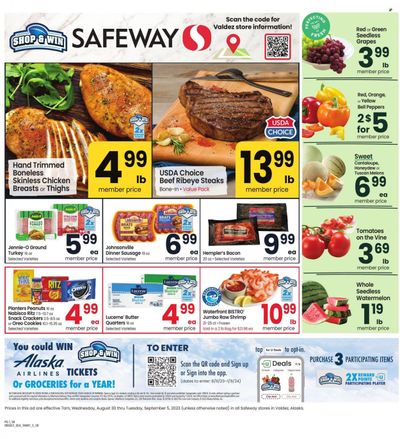 Safeway (AK) Weekly Ad Flyer Specials August 30 to September 5, 2023