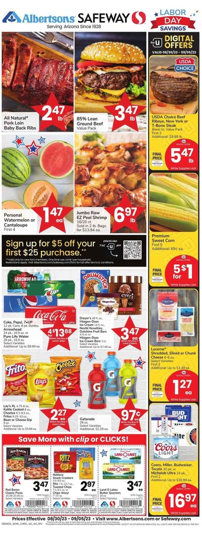 Safeway (AZ) Weekly Ad Flyer Specials August 30 to September 5, 2023