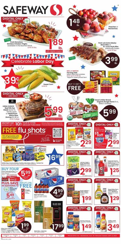 Safeway (CO) Weekly Ad Flyer Specials August 30 to September 5, 2023