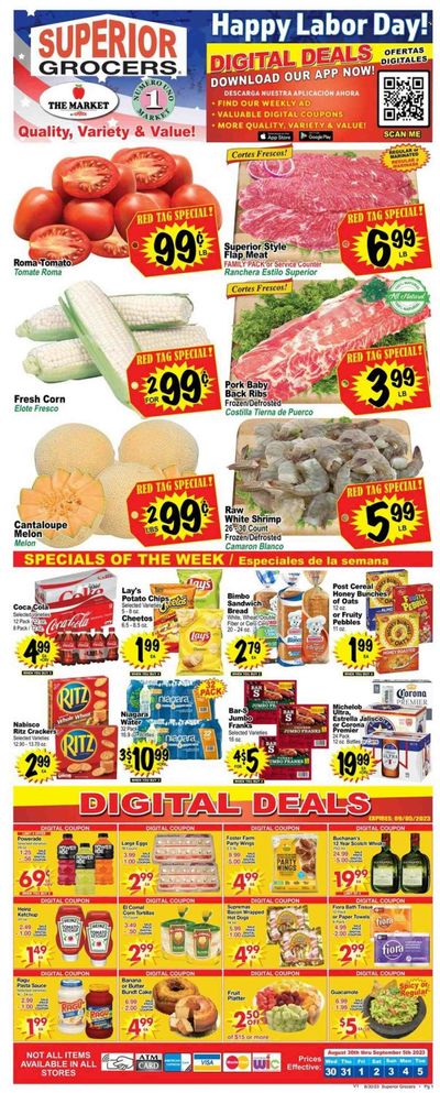 Superior Grocers (CA) Weekly Ad Flyer Specials August 30 to September 5, 2023