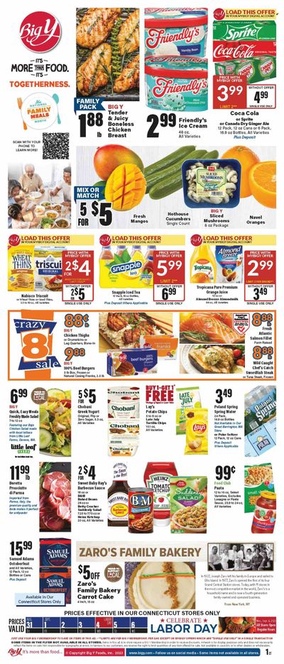 Big Y (CT) Weekly Ad Flyer Specials August 31 to September 6, 2023