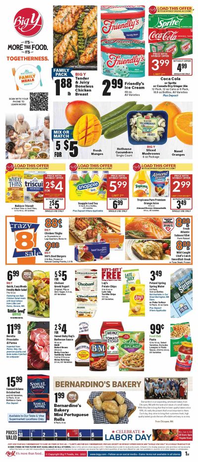 Big Y (MA) Weekly Ad Flyer Specials August 31 to September 6, 2023
