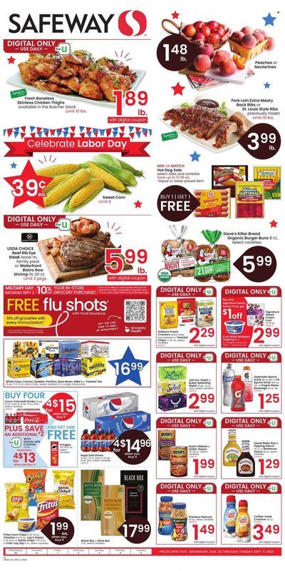 Safeway (CO) Weekly Ad Flyer Specials August 30 to September 5, 2023