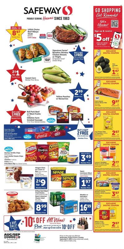 Safeway (HI) Weekly Ad Flyer Specials August 30 to September 5, 2023
