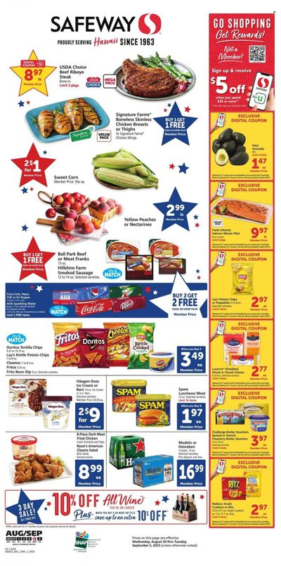 Safeway (HI) Weekly Ad Flyer Specials August 30 to September 5, 2023