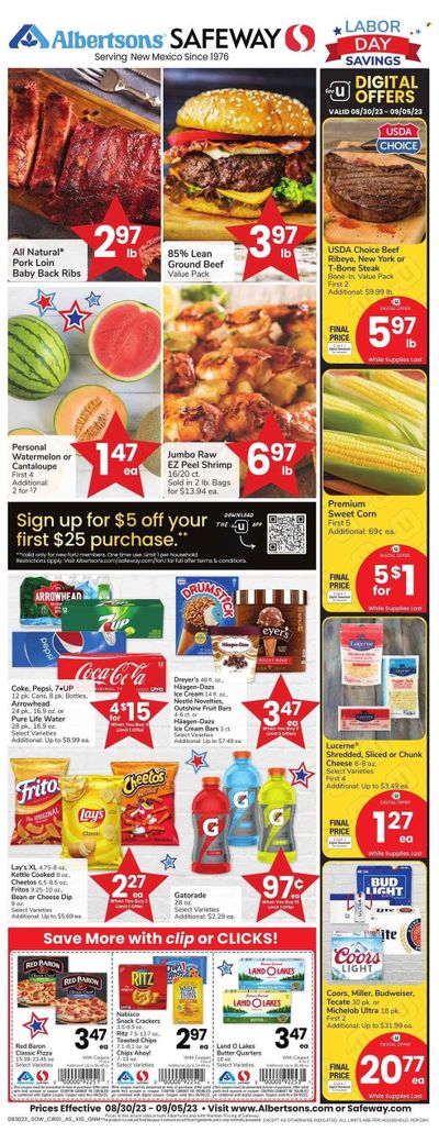 Safeway (NM) Weekly Ad Flyer Specials August 30 to September 5, 2023