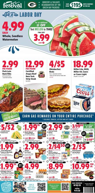 Festival Foods (WI) Weekly Ad Flyer Specials August 30 to September 5, 2023