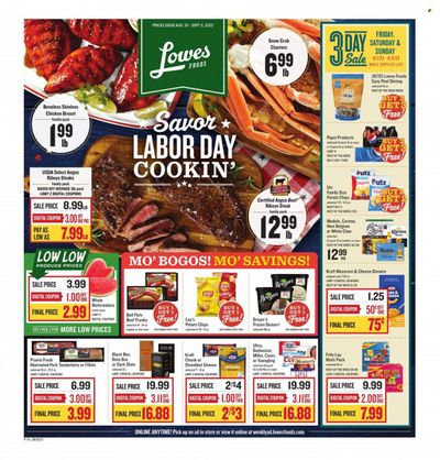 Lowes Foods (NC, SC) Weekly Ad Flyer Specials August 30 to September 5, 2023