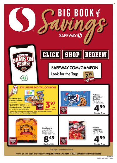 Safeway (HI) Weekly Ad Flyer Specials August 30 to October 3, 2023
