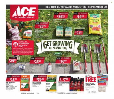 ACE Hardware Weekly Ad Flyer Specials August 30 to September 30, 2023
