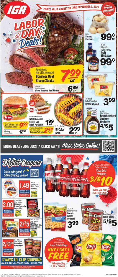 IGA (VA) Weekly Ad Flyer Specials August 30 to September 5, 2023