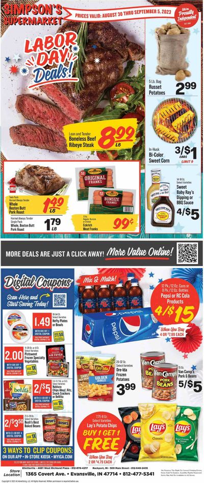 IGA (IN) Weekly Ad Flyer Specials August 30 to September 5, 2023