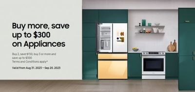 Samsung Canada: Buy More Save More on Appliances + More