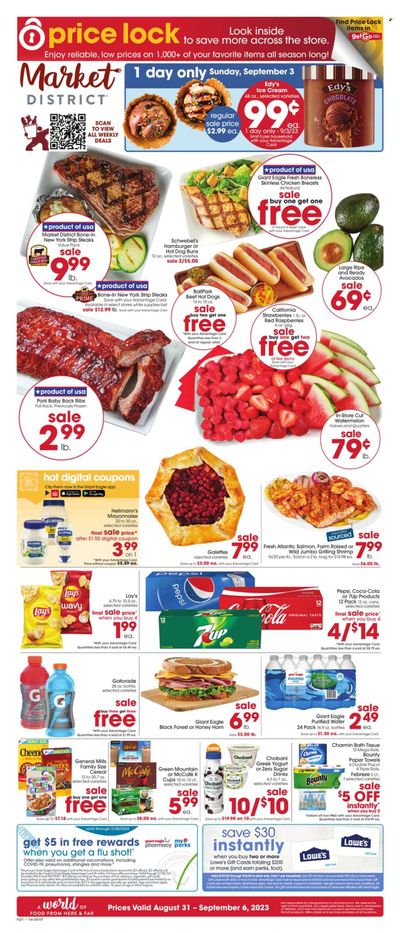 Giant Eagle (OH) Weekly Ad Flyer Specials August 31 to September 6, 2023