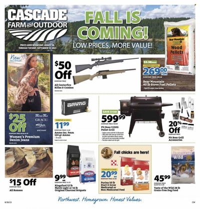 Cascade Farm And Outdoor (OR, WA) Weekly Ad Flyer Specials August 30 to September 12, 2023