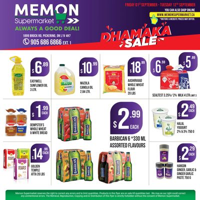 Memon Supermarket Flyer September 1 to 12