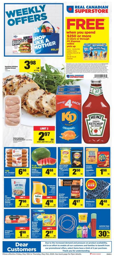 Real Canadian Superstore (West) Flyer May 15 to 21