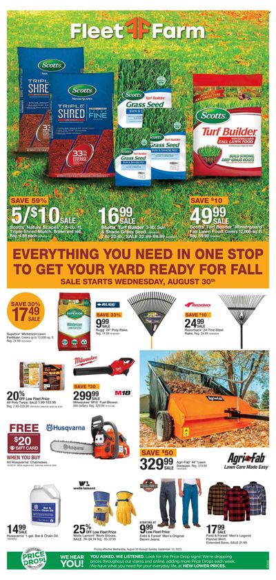 Fleet Farm (IA, MN, ND, WI) Weekly Ad Flyer Specials August 30 to September 10, 2023