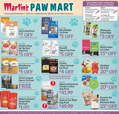 Martin’s (IN, MI) Weekly Ad Flyer Specials September 1 to September 30, 2023