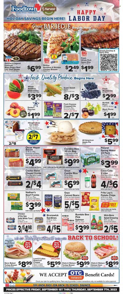 Foodtown (NJ, NY, PA) Weekly Ad Flyer Specials September 1 to September 7, 2023