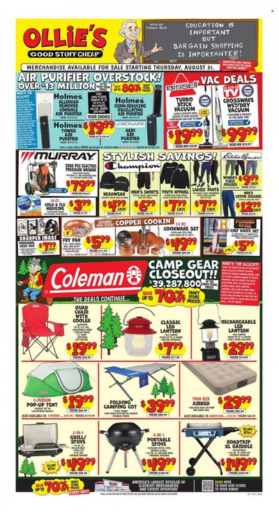 Ollie's Bargain Outlet Weekly Ad Flyer Specials August 31 to September 7, 2023