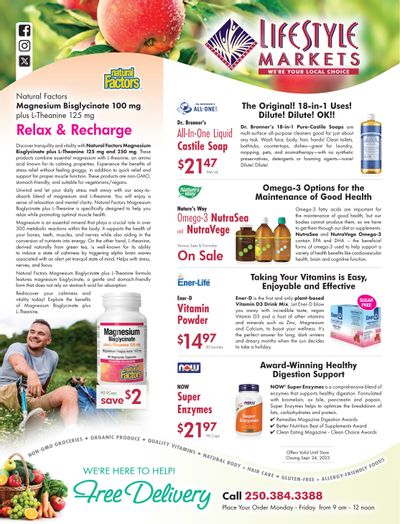 Lifestyle Markets Monday Magazine Flyer August 31 to September 24