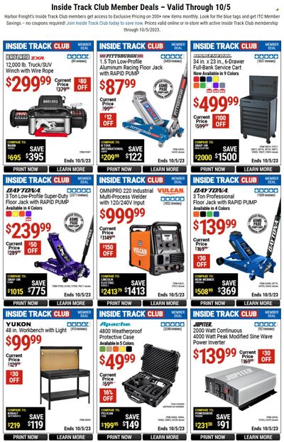 Harbor Freight Weekly Ad Flyer Specials September 3 to October 5, 2023