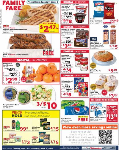 Family Fare (MI) Weekly Ad Flyer Specials September 5 to September 9, 2023
