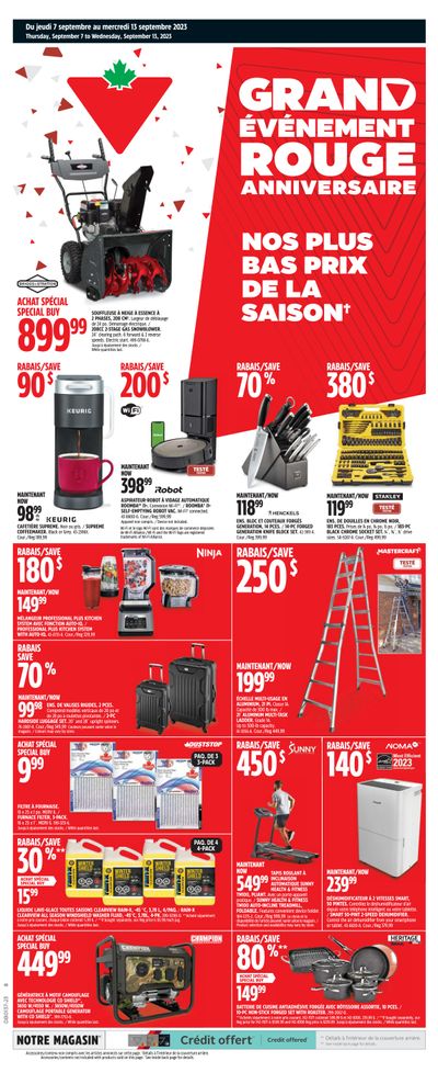 Canadian Tire (QC) Flyer September 7 to 13