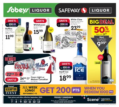 Sobeys/Safeway (AB) Liquor Flyer September 7 to 13