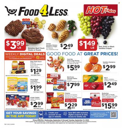 Food 4 Less (IL) Weekly Ad Flyer Specials September 6 to September 12, 2023