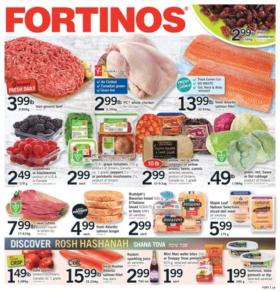 Fortinos Flyer September 7 to 13