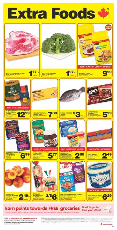 Extra Foods Flyer September 7 to 13