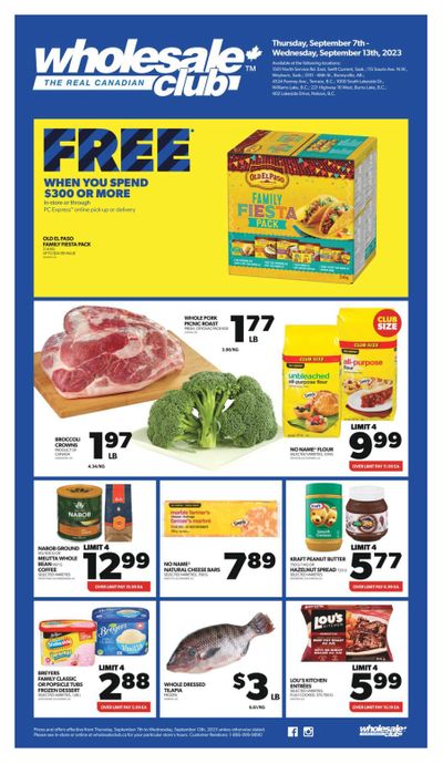 Real Canadian Wholesale Club Flyer September 7 to 13