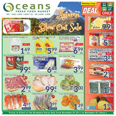Oceans Fresh Food Market (Brampton) Flyer November 1 to 7