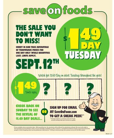 Save On Foods (BC) Flyer September 7 to 13