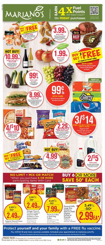 Mariano’s (IL) Weekly Ad Flyer Specials September 6 to September 12, 2023