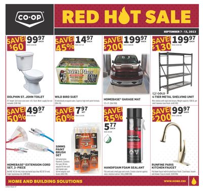 Co-op (West) Home Centre Flyer September 7 to 13