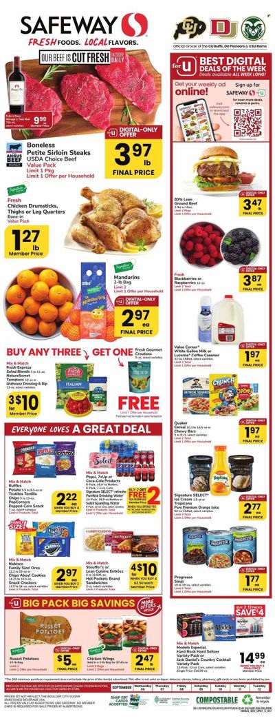 Safeway (CO) Weekly Ad Flyer Specials September 6 to September 12, 2023