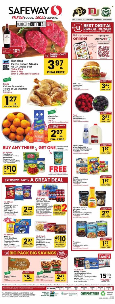 Safeway (CO) Weekly Ad Flyer Specials September 6 to September 12, 2023