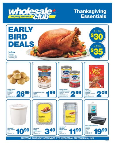 Wholesale Club (ON) Flyer September 7 to 20