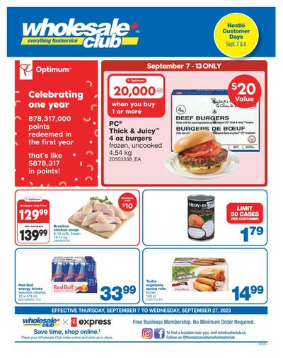 Wholesale Club (ON) Flyer September 7 to 27