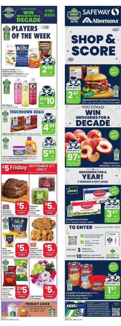 Safeway (WA) Weekly Ad Flyer Specials September 6 to September 12, 2023