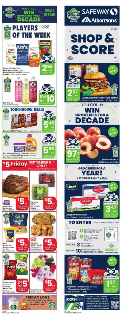 Safeway (WA) Weekly Ad Flyer Specials September 6 to September 12, 2023
